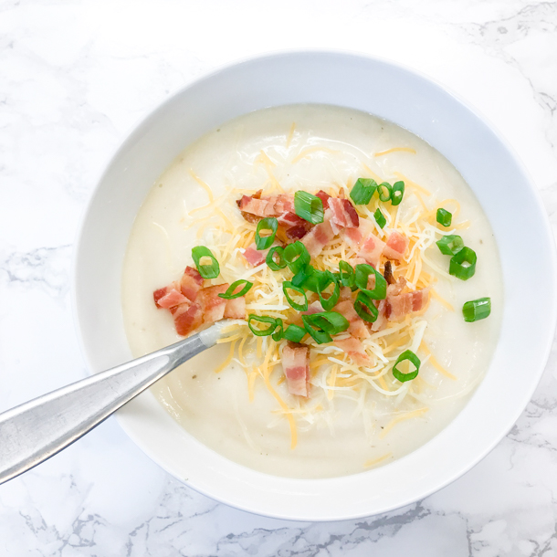 Cauliflower Baked Potato Soup