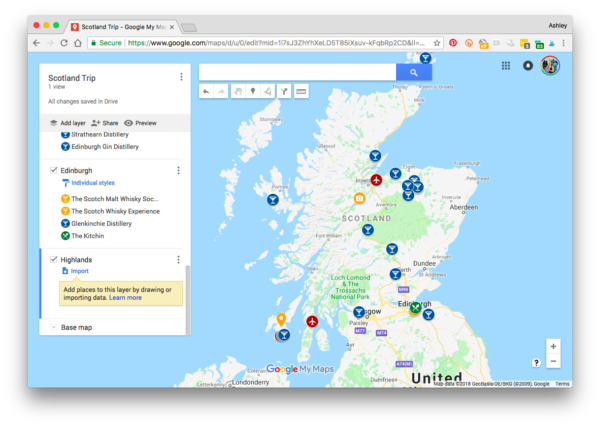 Build Customized Travel Maps for Your Next Trip