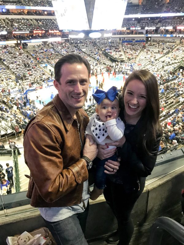 Dallas Mavs with Baby