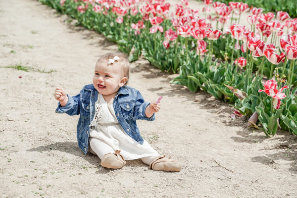 Visiting the Tulip Fields at Poston Gardens, near Dallas TX