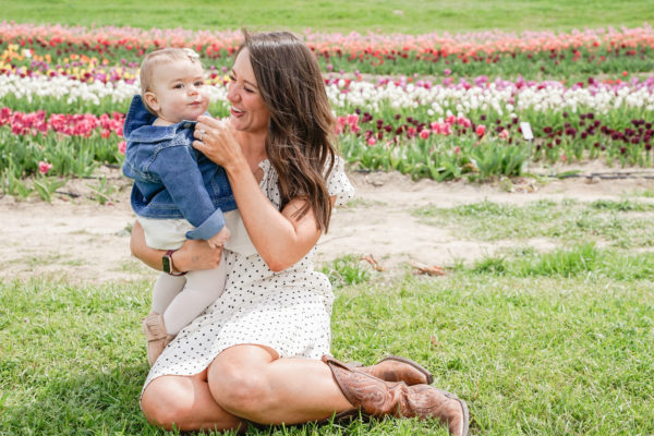 Visiting the Tulip Fields at Poston Gardens, near Dallas TX