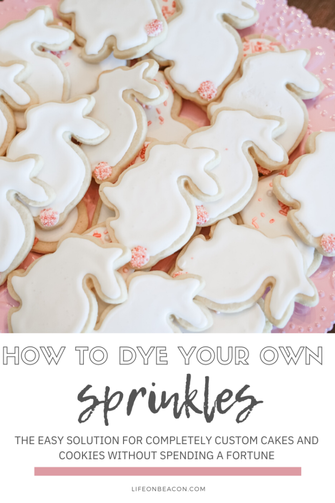 How to dye your own sprinkles