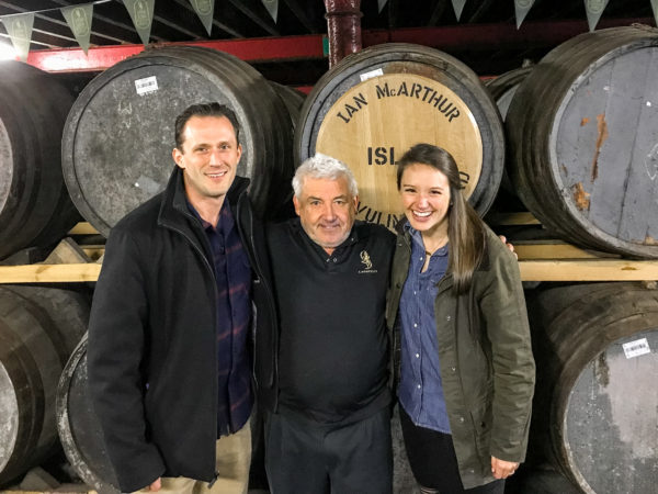 With Islay's "living legend", Iain McArthur, Lagavulin