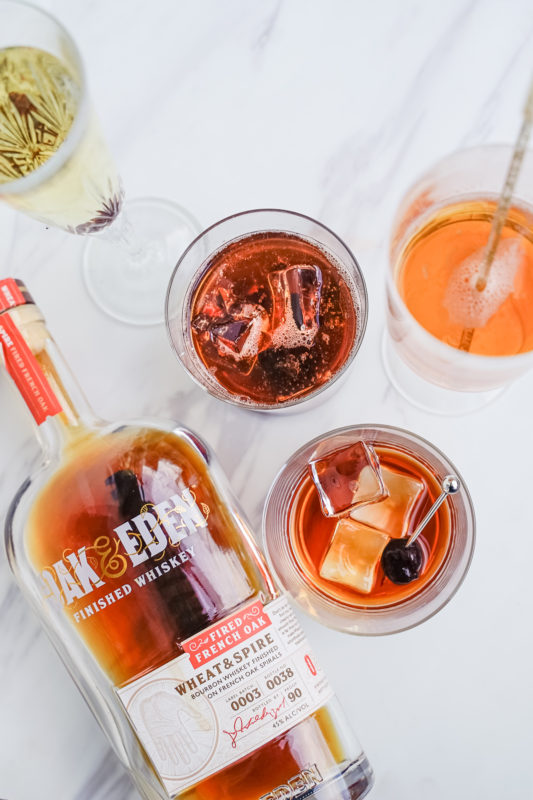 4 Bubbly Bourbon Cocktails with Oak and Eden