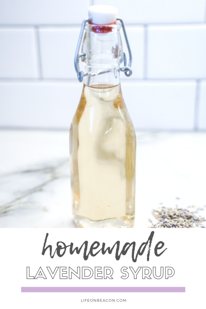 Homemade lavender simple syrup recipe