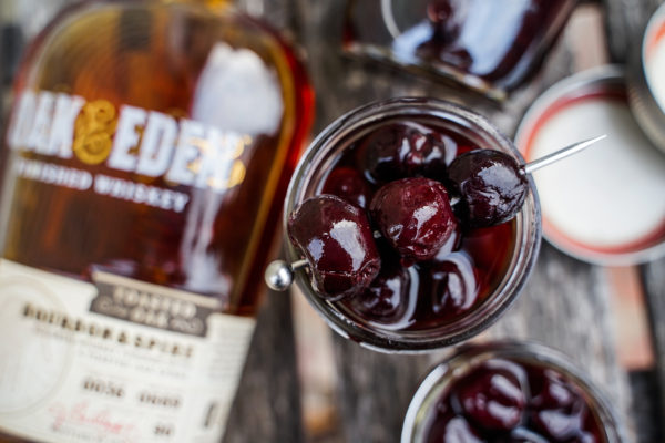 Vanilla Bourbon Cocktail Cherry Recipe, with Oak & Eden