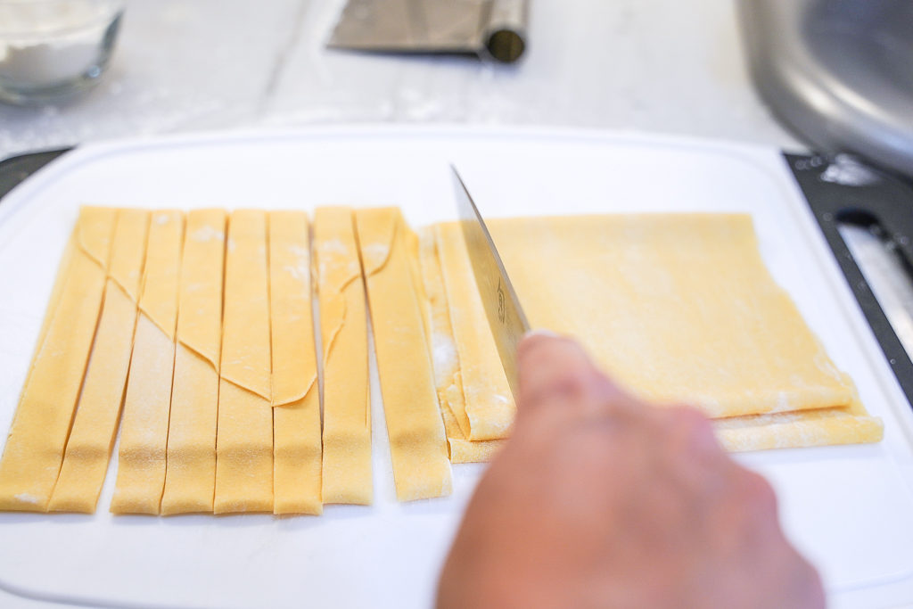 Easy homemade pasta dough with KitchenAid pasta roller