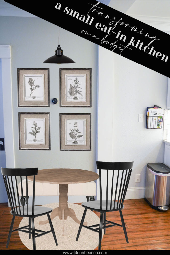 Transforming a dysfunctional eat-in kitchen nook on a tight budget
