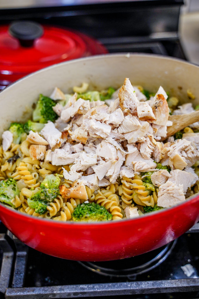 High Protein Chicken Pasta Bake. Easy meal prep idea