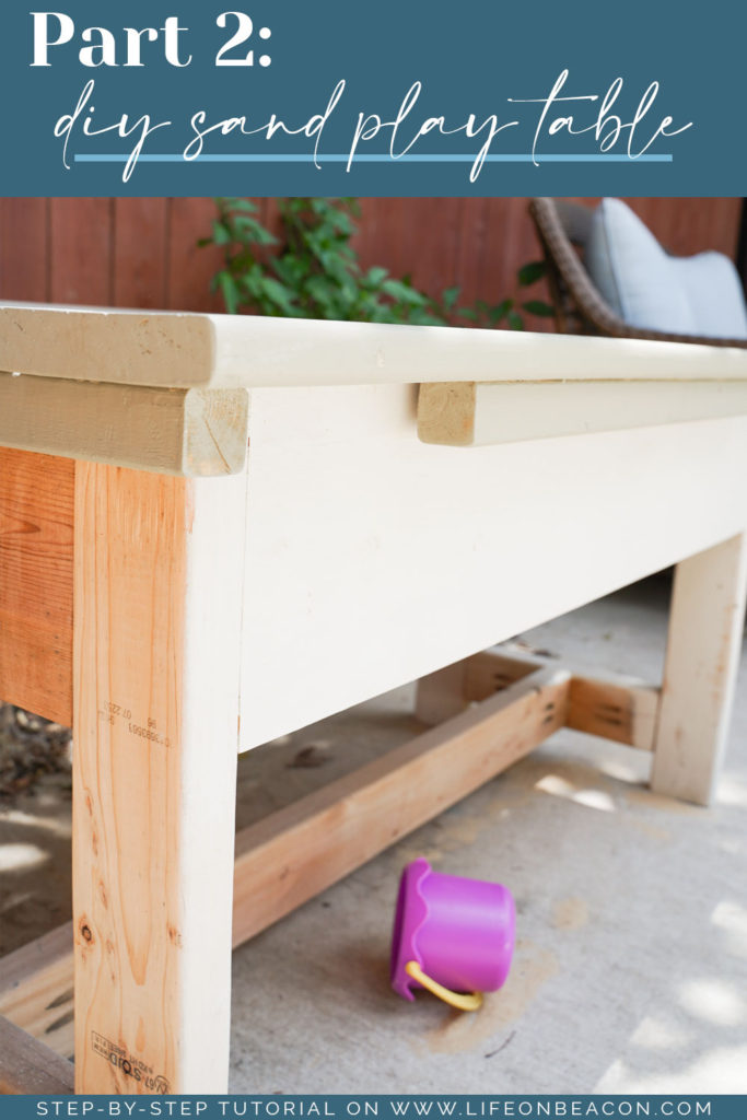 Removable top for a DIY Sand Table, with full directions and photos