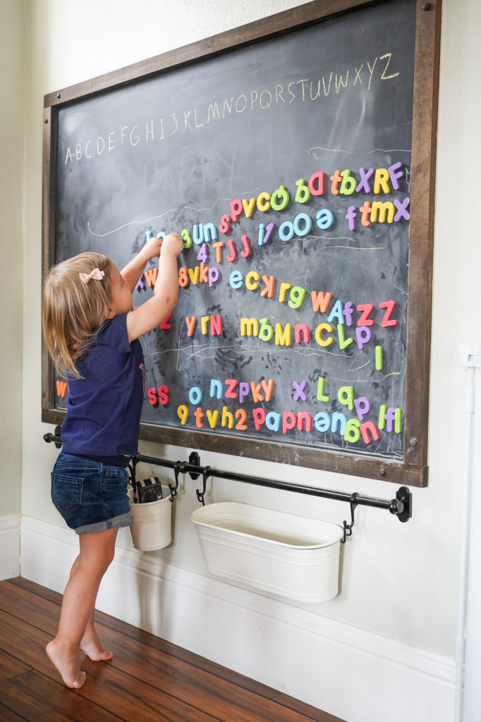 Step-by-step instructions for building a DIY magnetic chalkboard