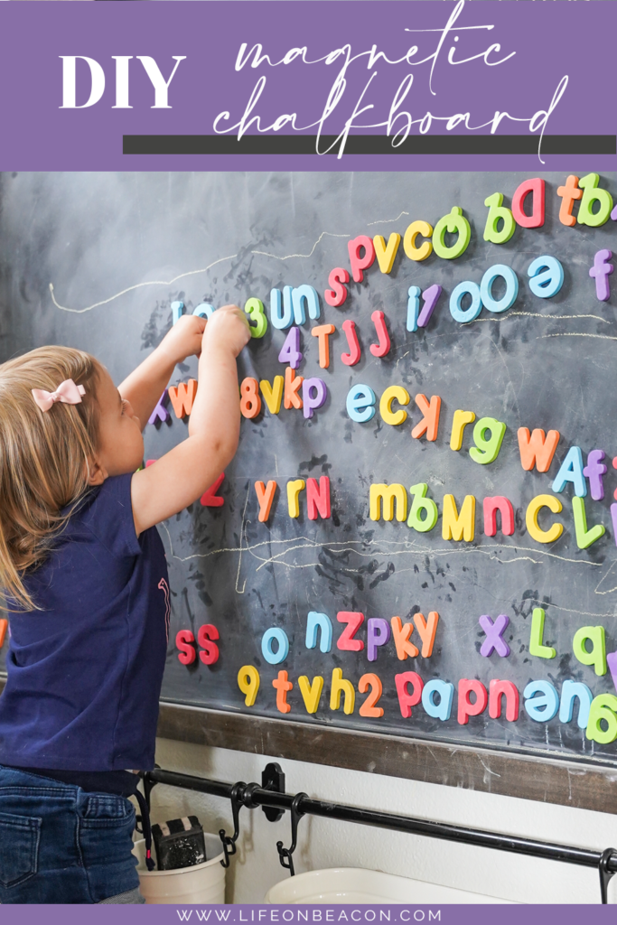 Step-by-step instructions for building a DIY magnetic chalkboard