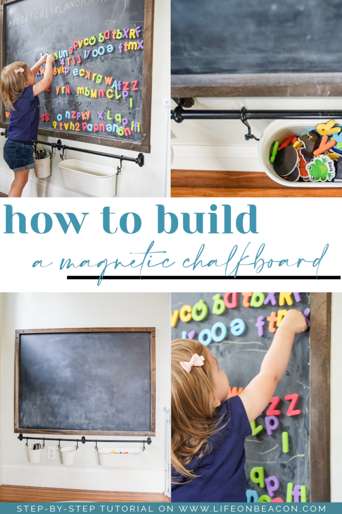 Step-by-step instructions for building a DIY magnetic chalkboard