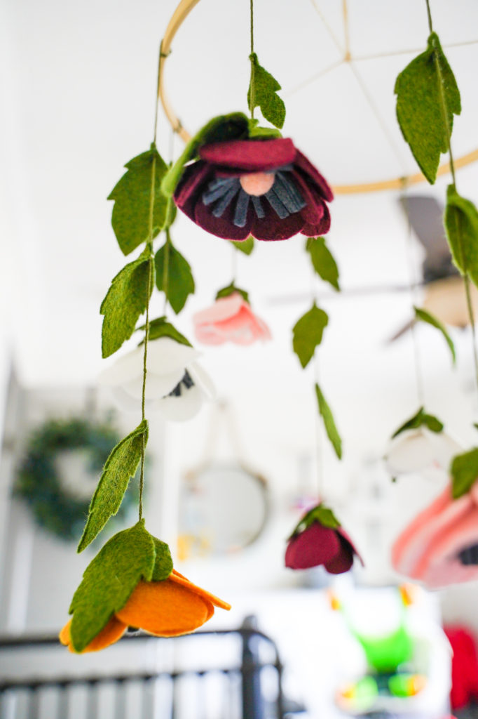 How to build a $15 DIY felt floral nursery mobile