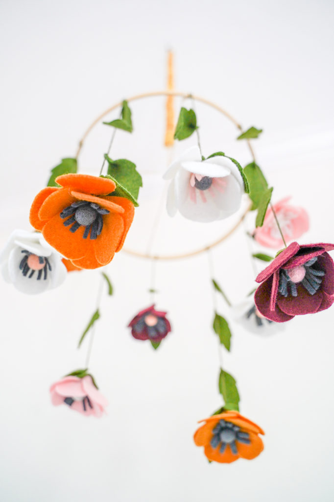 How to build a $15 DIY felt floral nursery mobile