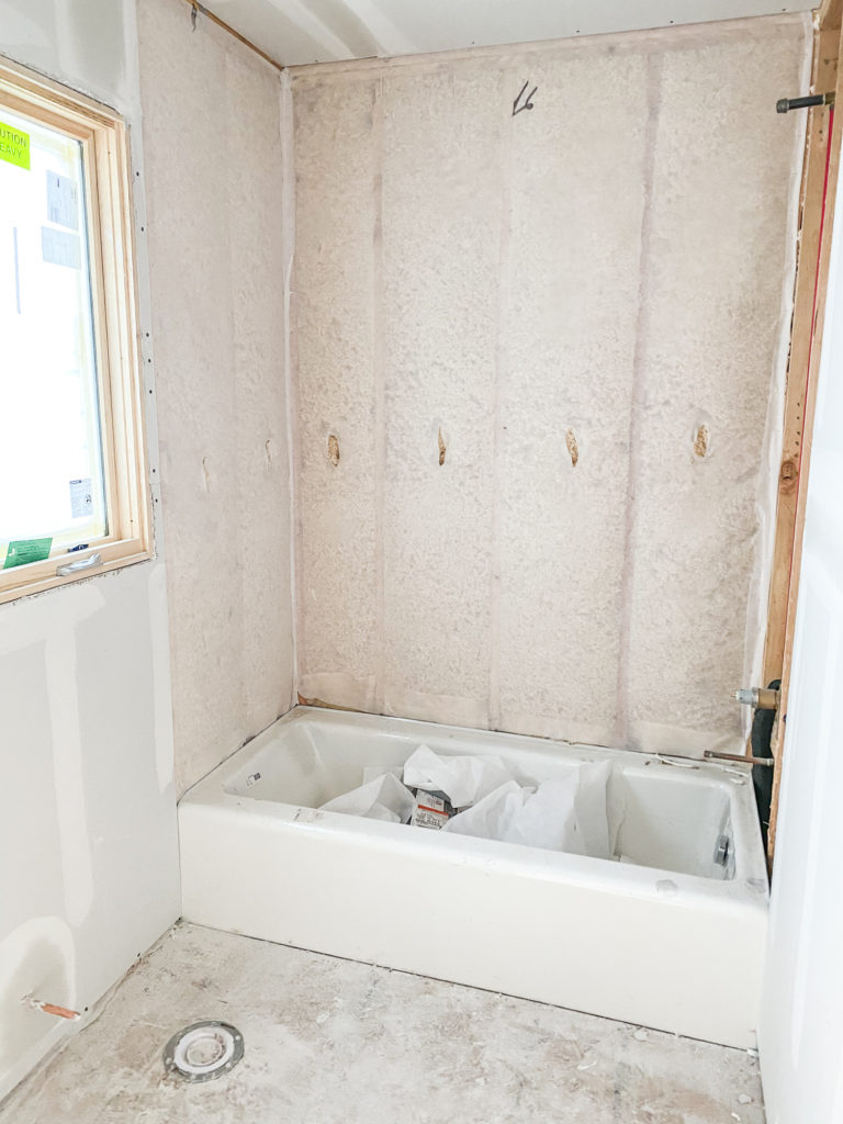 Guest House Bath Construction