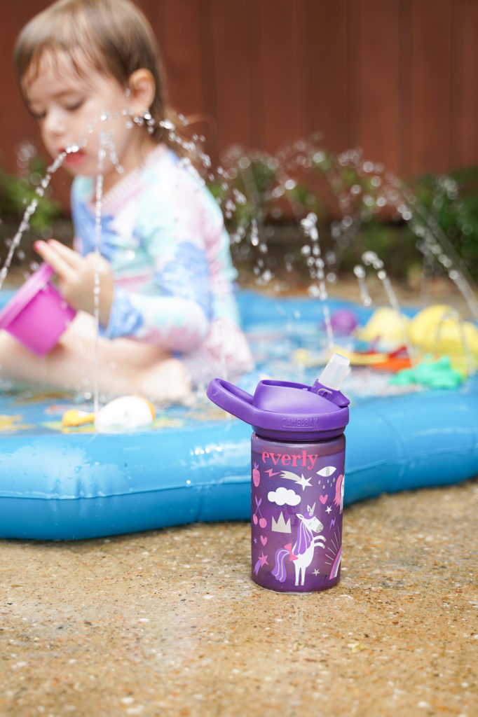 Personalized water bottle to get toddlers to drink more water