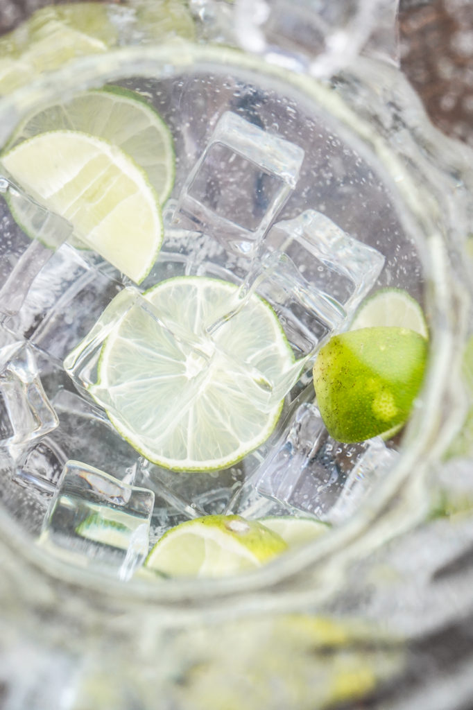 Cardamom and Lime-infused water