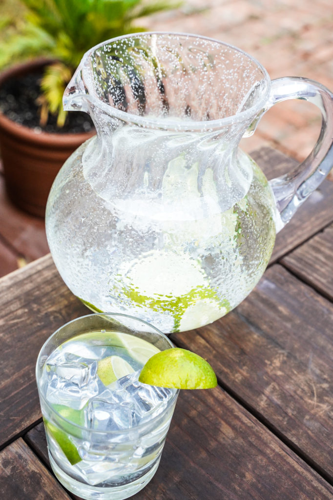 Cardamom and Lime-infused water