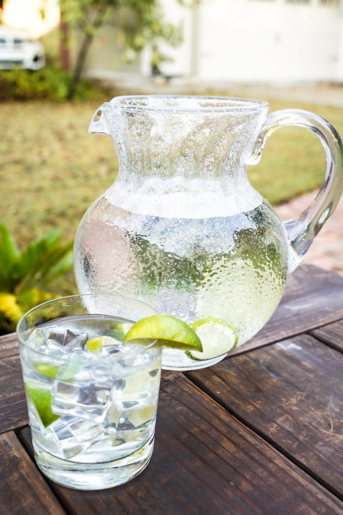 Cardamom and Lime-infused water