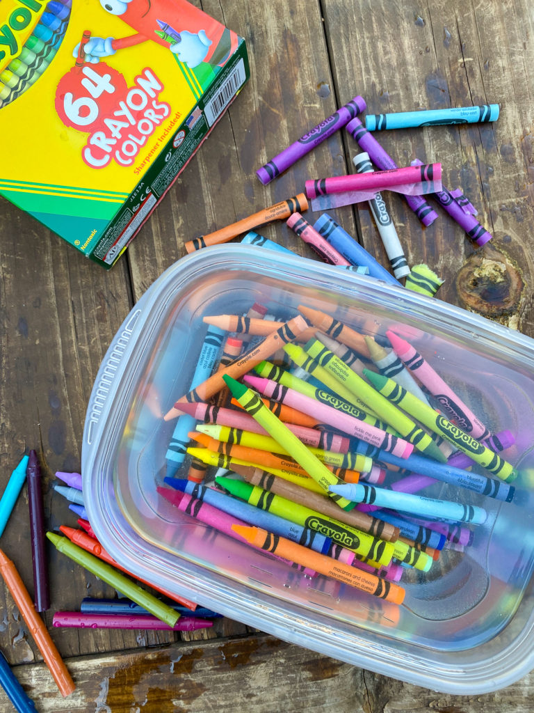 How to remove paper from crayons for DIY custom crayons