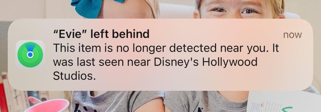 Apple AirTag Alerts Disney World