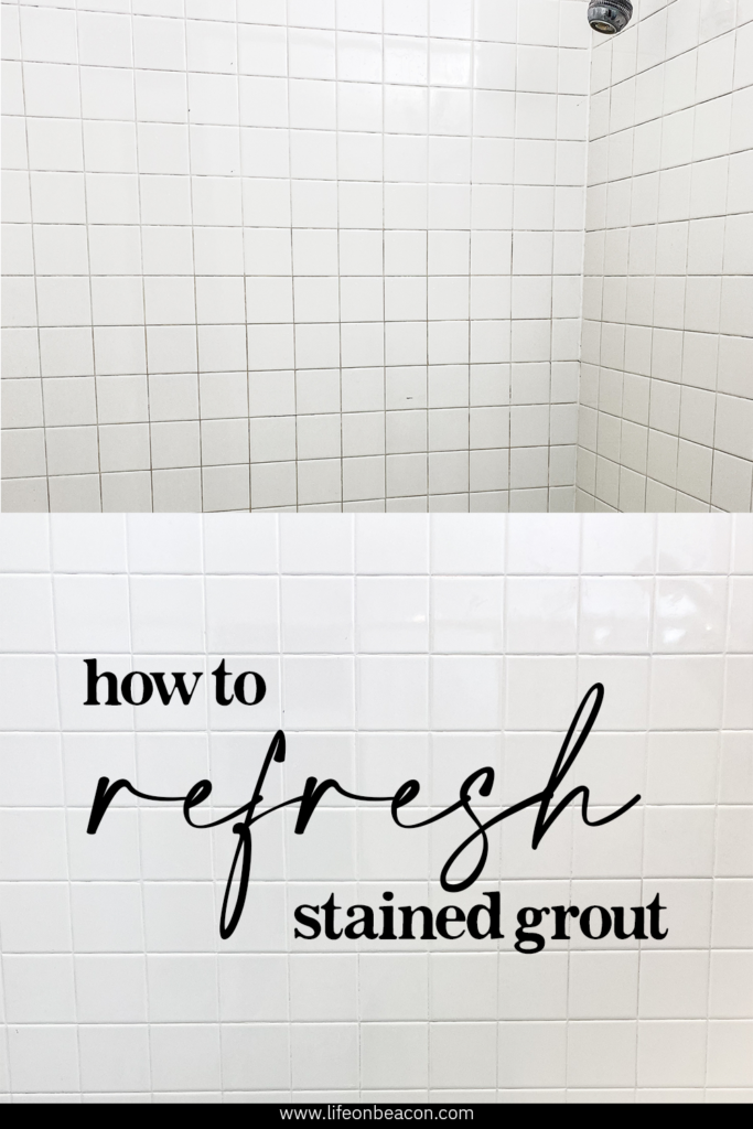 How to refresh stained tile grout for less than $40