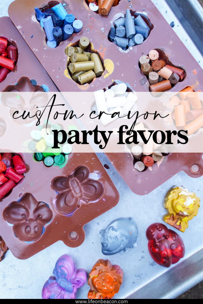 How to make custom crayon party favors at home