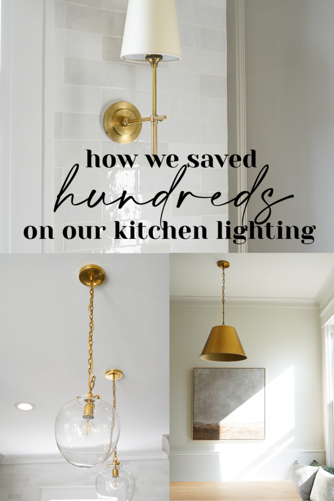 How we saved hundreds of dollars on designer lighting from Visual Comfort in our kitchen