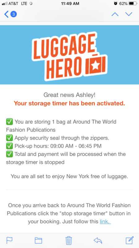 New York City: Storing Luggage with LuggageHero
