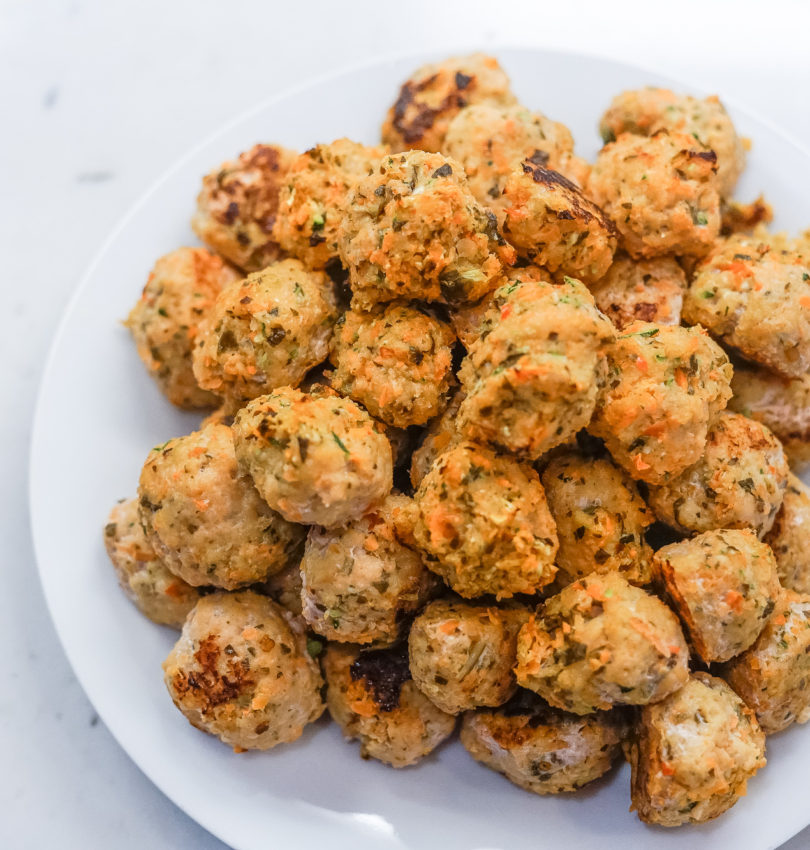 Chicken Meatballs with Hidden Veggies