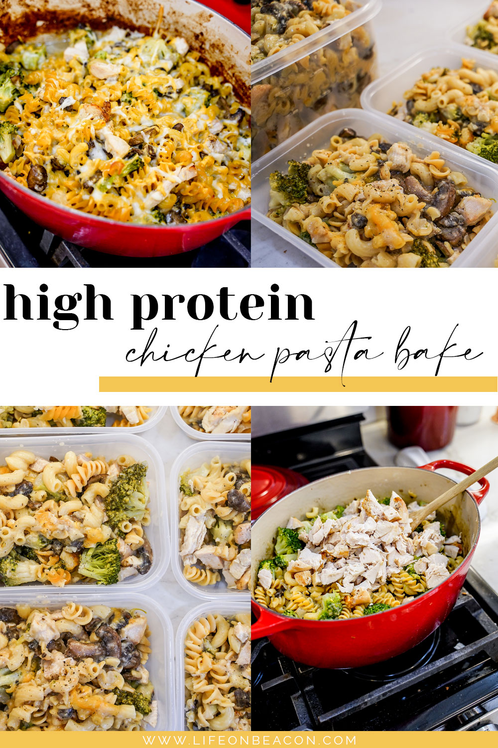 High Protein Chicken Pasta Bake | Life on Beacon