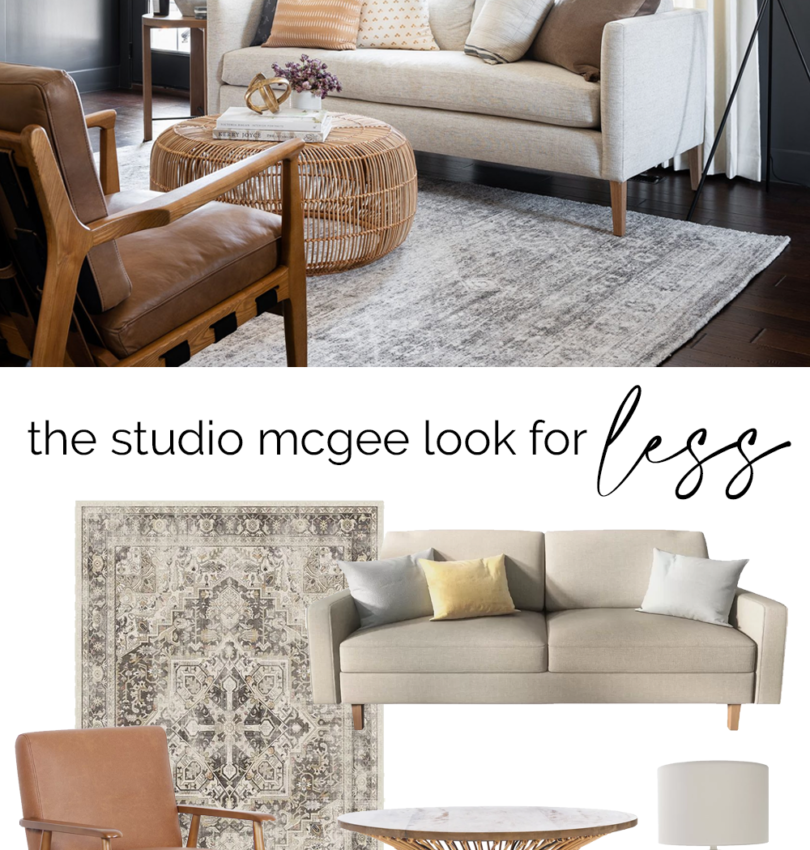 Look for Less: Studio McGee Moody Living Room