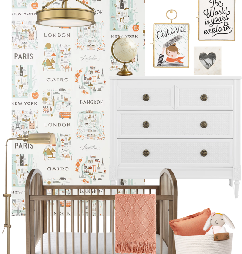 Vintage Travel-Inspired Nursery Design